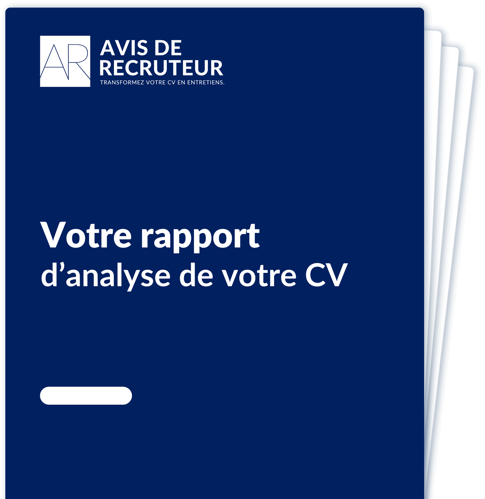 illustration votre rapport d'analyse du cv avis de recruteur plusieurs pages